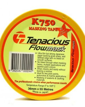 Tenacious K750 Flowmask Premium Masking Tape 36mm x 50m