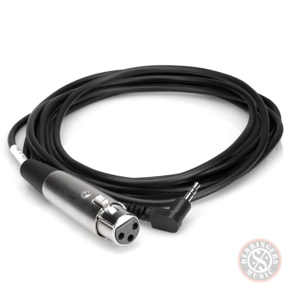 Hosa Cable XLR3F - 3.5mm TRS RA 1Ft | 0.3m