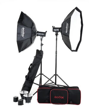 Godox SL100D 2 Head LED Daylight Octa Softbox Kit