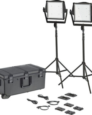 Litepanels Astra IP 1x1 Traveler Duo Kit with Gold and V-Mount Plates (2 Lights)
