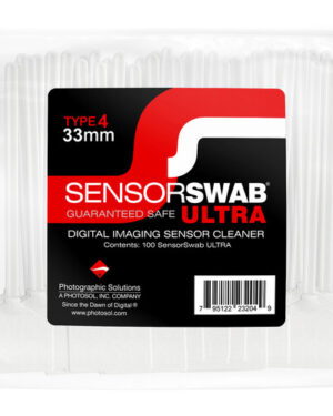Photographic Solutions Sensor Swab Type 4 33mm BULK Individually Wrapped Bag of 100