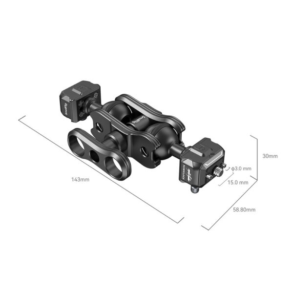 SmallRig Drop-in HawkLock mini Magic Arm with Quick Release Ball Head 3515C - Image 2