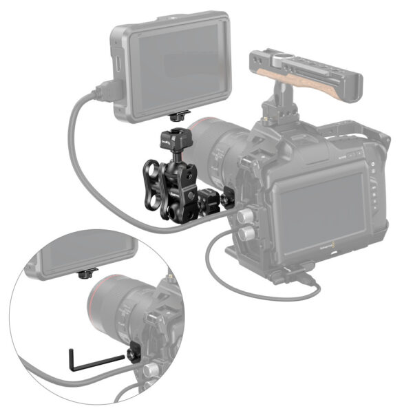 SmallRig Drop-in HawkLock mini Magic Arm with Quick Release Ball Head 3515C - Image 6