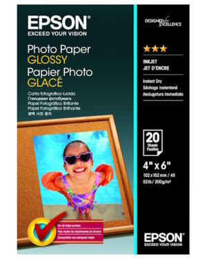 Epson Photo Paper Glossy 4" x 6" 200gsm 20 Sheets