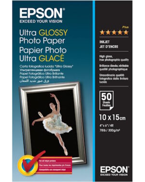 Epson Photo Paper Ultra Glossy 4" x 6" 300gsm 50 Sheets