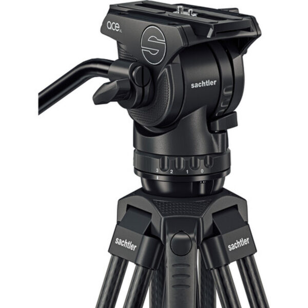 Sachtler 75/2 Mark II Carbon Fibre Tripod System with Ace XL Head & Mid-Level Spreader - Image 3