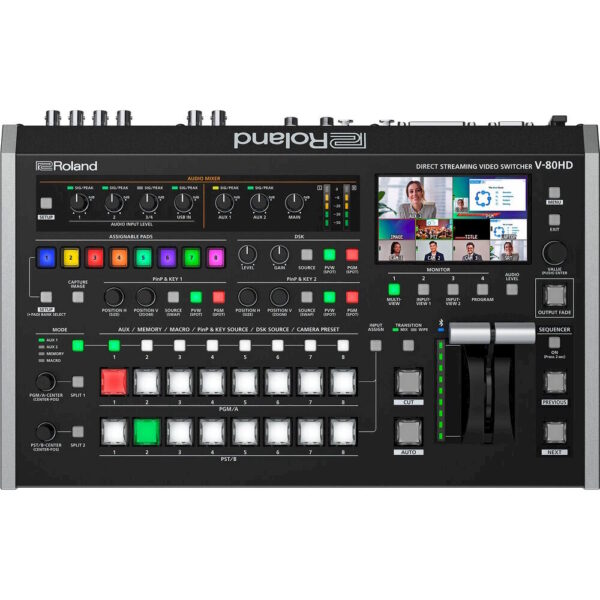 Roland V-80HD Direct Streaming Video Switcher + Graphics Presenter