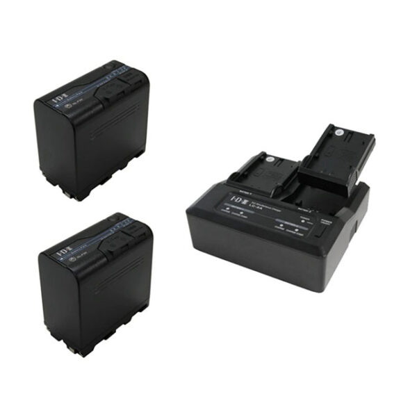 IDX LC-2A 7.4V/7.2V 2ch Simultaneous Charger & 2x SL-F50 Batteries