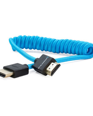 Kondor Blue Coiled Micro HDMI to Full HDMI 12 to 24" (30 to 60cm) (Blue)