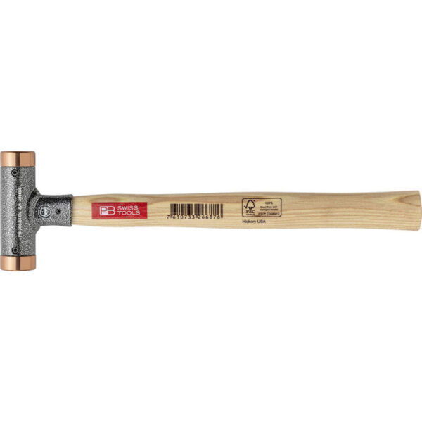 PB Swiss Tools 750g 32mm Wooden Handle Copper Hammer