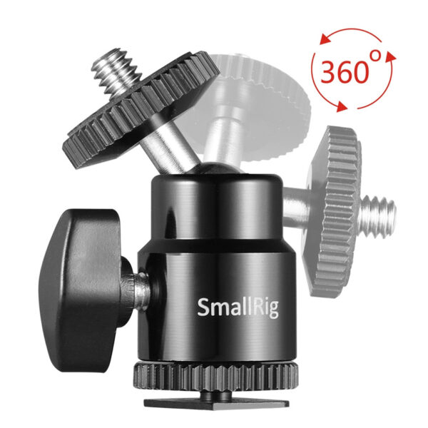 SmallRig Mounting Support Kit with 1/4"-20 Screw for Camera Hot Shoe (2pcs) 2059 - Image 5