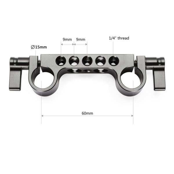 SmallRig Super Lightweight 15mm Rod Clamp (2pcs) 2061 - Image 3
