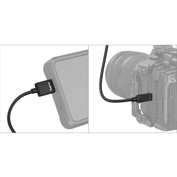 SmallRig Ultra-Slim 4K HDMI Data Cable (D to A) (35cm) 3042B - Image 5