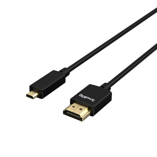 SmallRig Ultra-Slim 4K HDMI Data Cable (D to A) (55cm) 3043B - Image 2