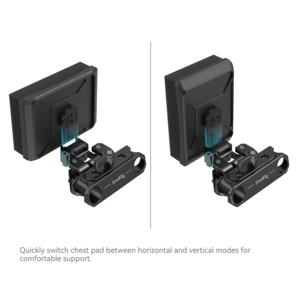 SmallRig Multi-Adjustable Chest Pad Mount Plate with Rod Clamp MD3183B - Image 4