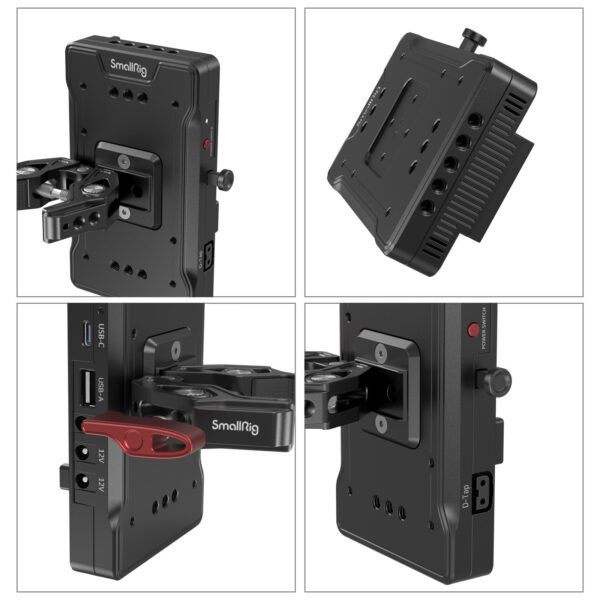 SmallRig Advanced V-Mount Battery Mount Plate with Crab-Shaped Clamp 3202B - Image 2