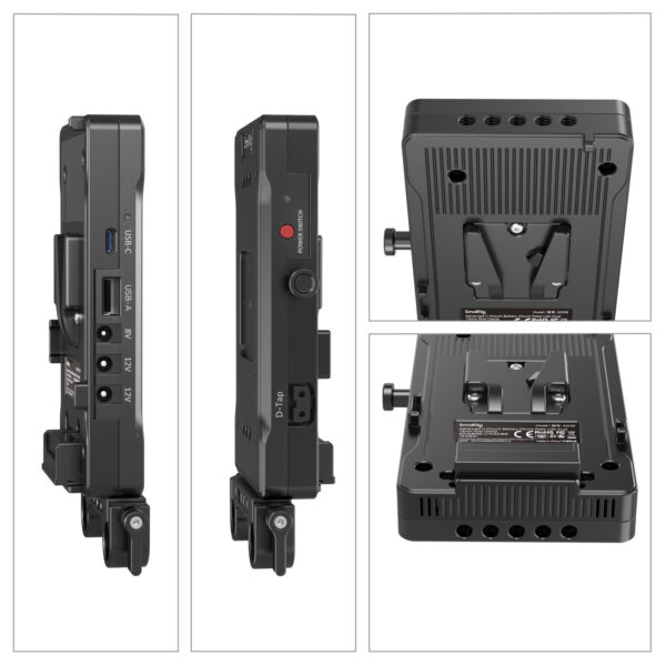 SmallRig Advanced V-Mount Battery Mount Plate with Dual 15mm Rod Clamp 3203B - Image 3