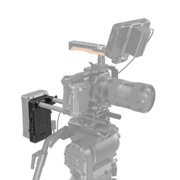 SmallRig Advanced V-Mount Battery Mount Plate with Dual 15mm Rod Clamp 3203B - Image 6