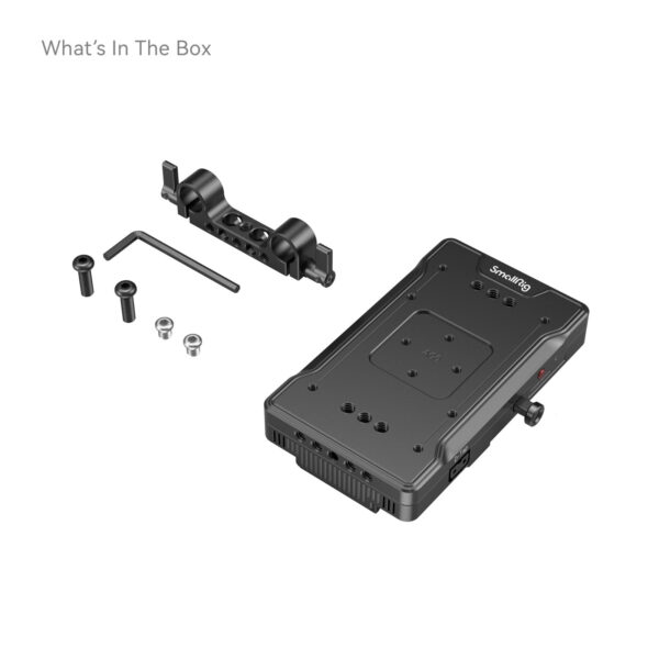 SmallRig Advanced V-Mount Battery Mount Plate with Dual 15mm Rod Clamp 3203B - Image 8