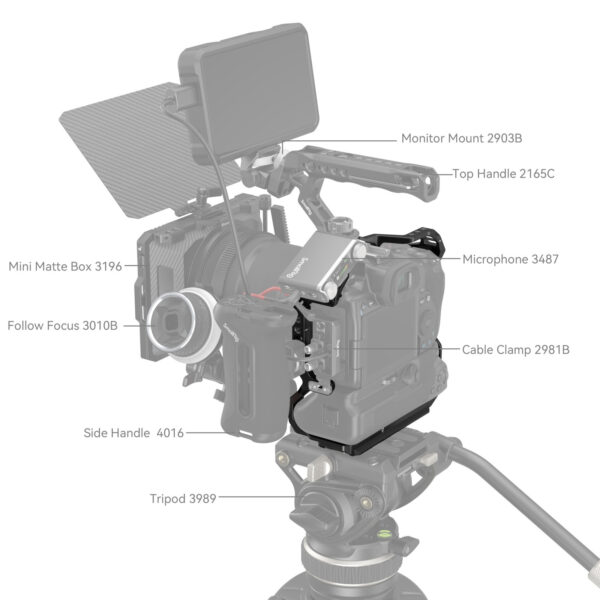 SmallRig Cage for Canon EOS R5 / R6 / R5C / R6 Mark II with BG-R10 Battery Grip 3464B - Image 7