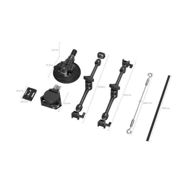 SmallRig Suction Cup Camera Support Kit SC-15K for Vehicle Shooting 3565B - Image 3