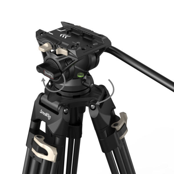 SmallRig Heavy-Duty Fluid Head Tripod AD-01 3751B - Image 4