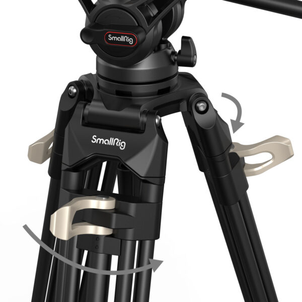 SmallRig Heavy-Duty Fluid Head Tripod AD-01 3751B - Image 8