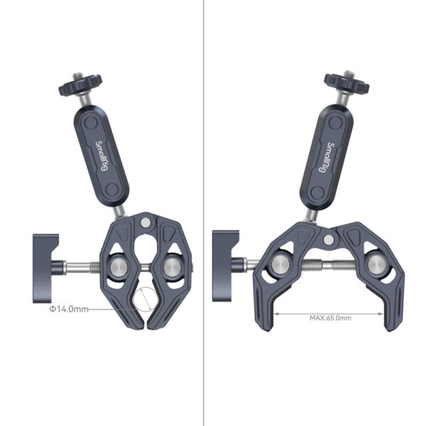 SmallRig Crab-Shaped Clamp with Ballhead Magic Arm 3757B - Image 4