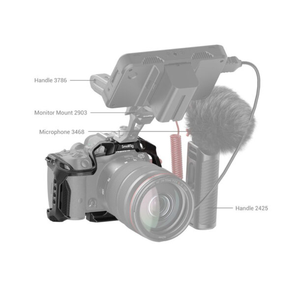 SmallRig "Black Mamba" Cage for Canon EOS R7 4003B - Image 6