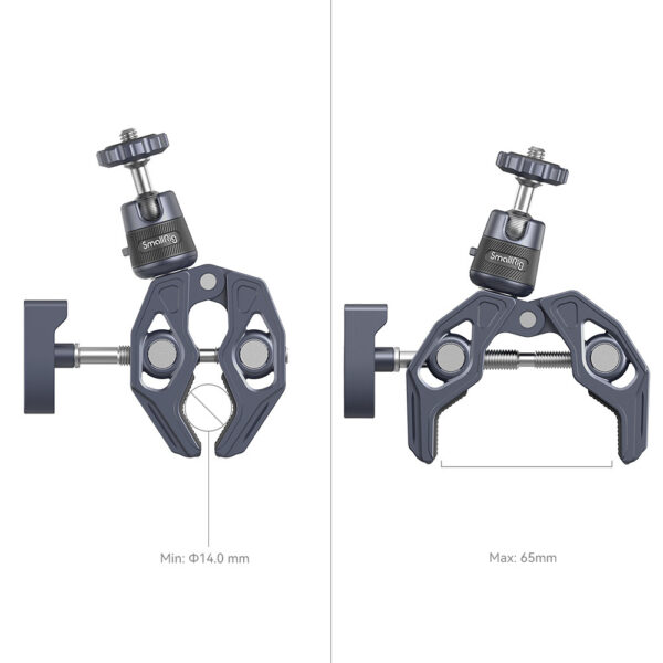 SmallRig Super Clamp with 360deg Ball Head Mount for Action Cameras 4102B - Image 5