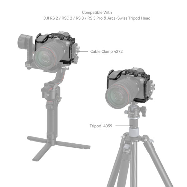 SmallRig "Black Mamba" Camera Cage for Canon EOS R6 Mark II 4161 - Image 6