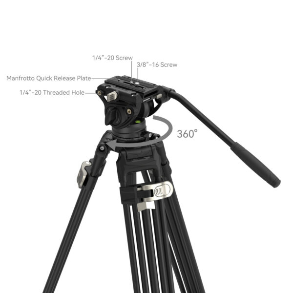 SmallRig "FreeBlazer" Heavy-Duty Aluminum Alloy Tripod Kit AD-80 4163 - Image 4