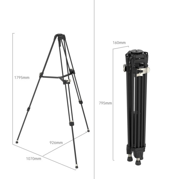 SmallRig "FreeBlazer" Heavy-Duty Aluminum Alloy Tripod AD-80 4164 - Image 2