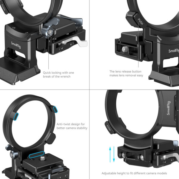 SmallRig Rotatable Horizontal-to-Vertical Mount Plate Kit for Sony Alpha 1 / Alpha 7 / Alpha 9 / FX Series 4244 - Image 5