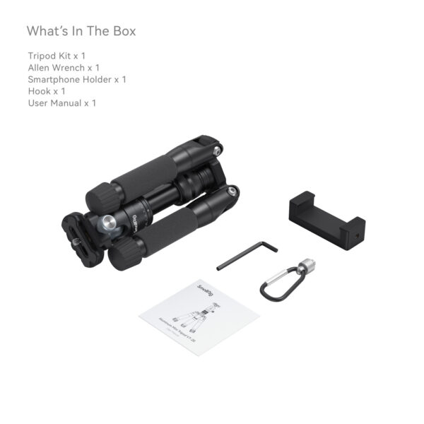 SmallRig Aluminum Mini Tripod VT-20 4289 - Image 7