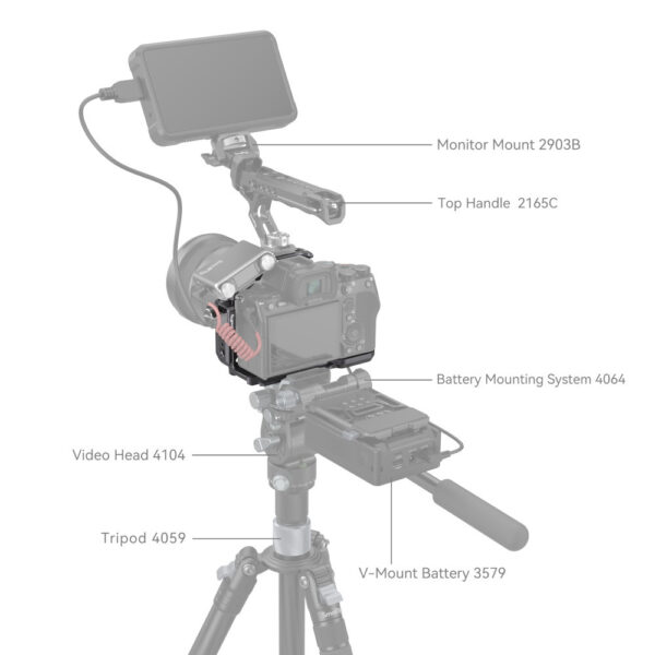 SmallRig "Rhinoceros" Cage Kit for Sony Alpha 7R V / Alpha 7 IV / Alpha 7S III 4308 - Image 8