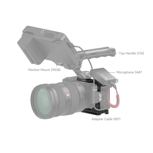 SmallRig Half Cage for Sony Alpha 6700 / 6600 / 6500 / 6400 4337 - Image 8