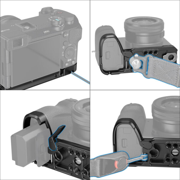 SmallRig Baseplate for Sony Alpha 6700 4338 - Image 3