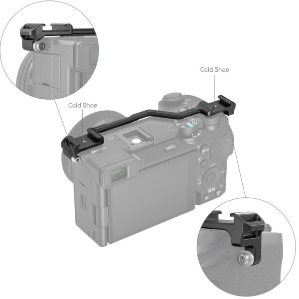 SmallRig Dual Cold Shoe Mount Plate for Sony Alpha 6700 4339 - Image 3