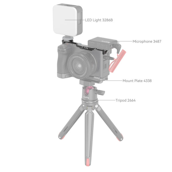 SmallRig Dual Cold Shoe Mount Plate for Sony Alpha 6700 4339 - Image 4
