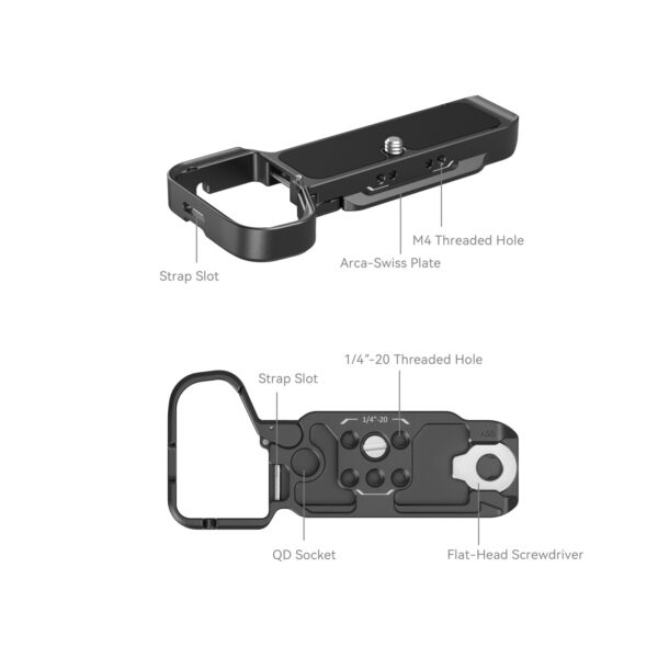 SmallRig Bottom Mount Plate for Sony Alpha 7C II / Alpha 7CR 4438 - Image 3