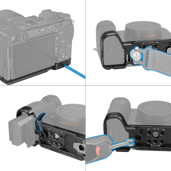 SmallRig Bottom Mount Plate for Sony Alpha 7C II / Alpha 7CR 4438 - Image 4