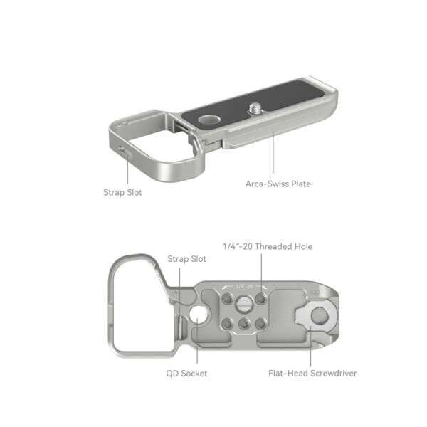 SmallRig Bottom Mount Plate for Sony Alpha 7C II / Alpha 7CR Silver 4439 - Image 3