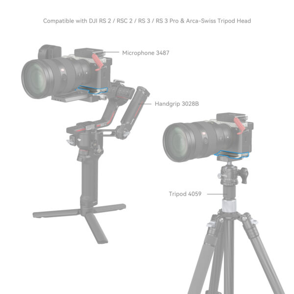 SmallRig Bottom Mount Plate for Sony Alpha 7C II / Alpha 7CR Silver 4439 - Image 5