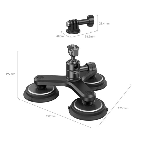 SmallRig Triple Magnetic Suction Cup Mounting Support Kit for Action Cameras 4468 - Image 2