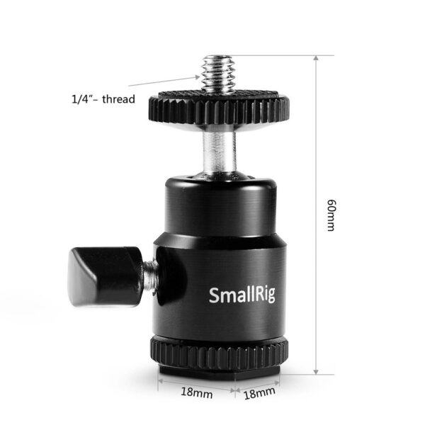 SmallRig Cold Shoe to 1/4"-20 Screw Adapter Support 761 - Image 3