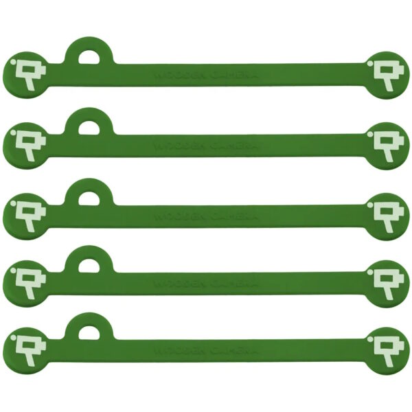 Wooden Camera - Cine Mag Ties - Green - 105mm - Pack of 5