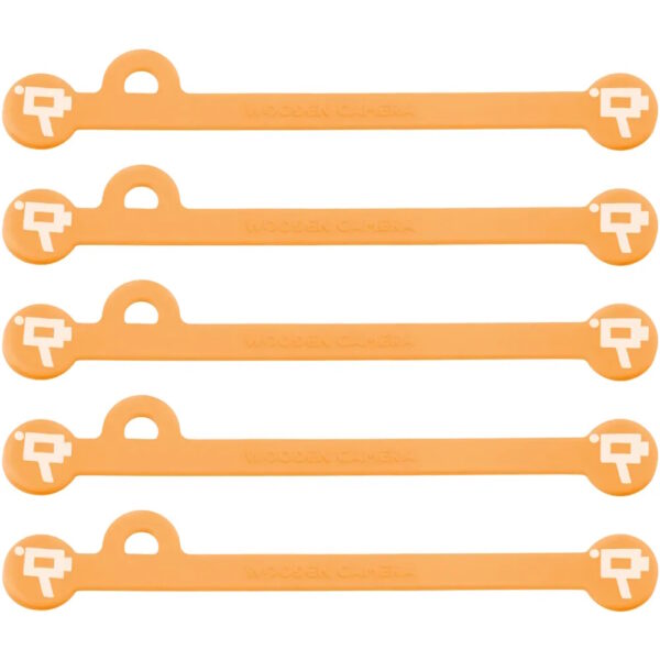 Wooden Camera - Cine Mag Ties - Neon Orange - 175mm - Pack of 5