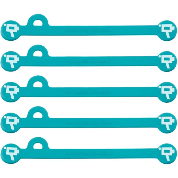 Wooden Camera - Cine Mag Ties - Teal - 105mm - Pack of 5