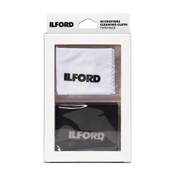 Ilford Microfibre Cleaning Cloth Black & White Twin Pack